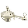 Wierookvat op ketting 10x8.5cm messing