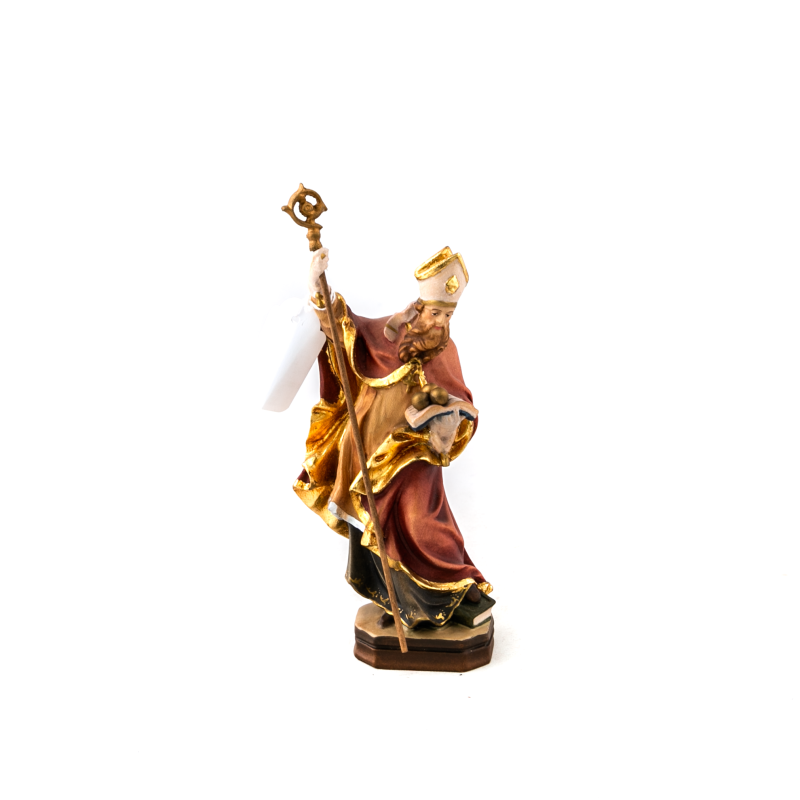 Standbeeld van Sint-Nicolas in hout. 15 cm