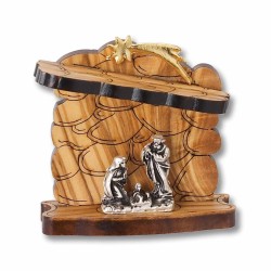 Mini Geboorte in Olive Wooden 5x5cm