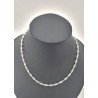 Karabiner Singapore-ketting in zilver. Zitten te draaien