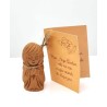 Guardian Angel in Terracotta 5cm met kaart