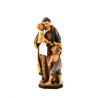 Statue de Saint Vincent de Paul en bois. 20 cm