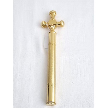 Blessing stick met gouden handvat 