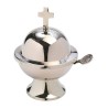 Wierookbox + kruis H13cm Chrome