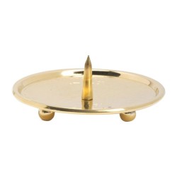 "Gouden kandelaar. Dienblad met tip. 10 cm"