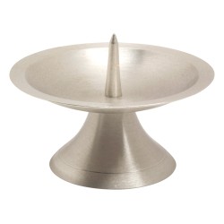Kaarshouder metalen alu-stijl geborsteld D: 11cm