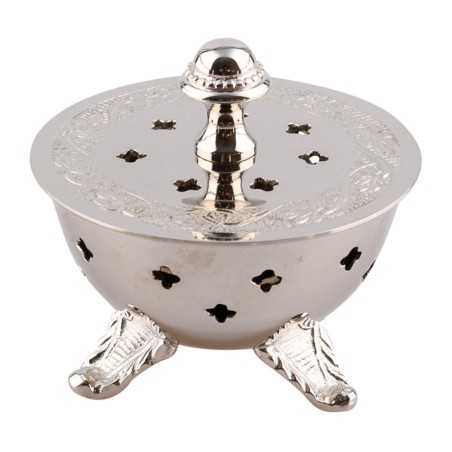Silver Bowl Censer. 8 cm in diameter