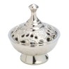Zilveren gehamerd brander. 9 cm