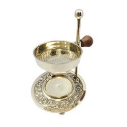 Brûleur Grill 11x7cm hauteur réglable laiton poli