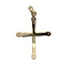 Kruis tegenhanger 24x18mm pl.or + zirkoniumoxide