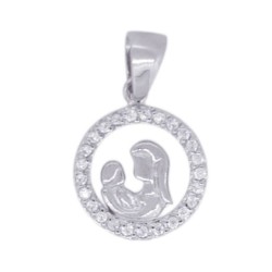 Virgin and Child Pendant S925