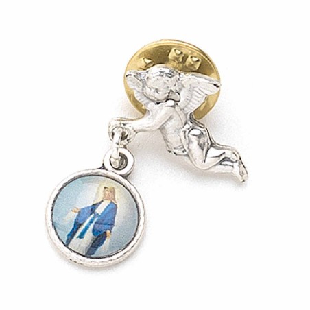Pins Angel Metal + wonderbaarlijke ronde medaille