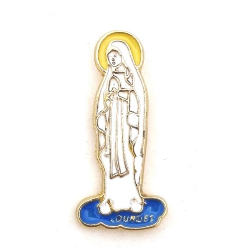 Pins n.d. Lourdes Golden Metal