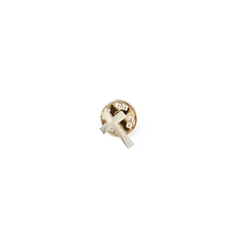 Pins avec mini croix argentée