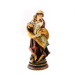 Statue de Sainte Apolline en bois. 22 cm