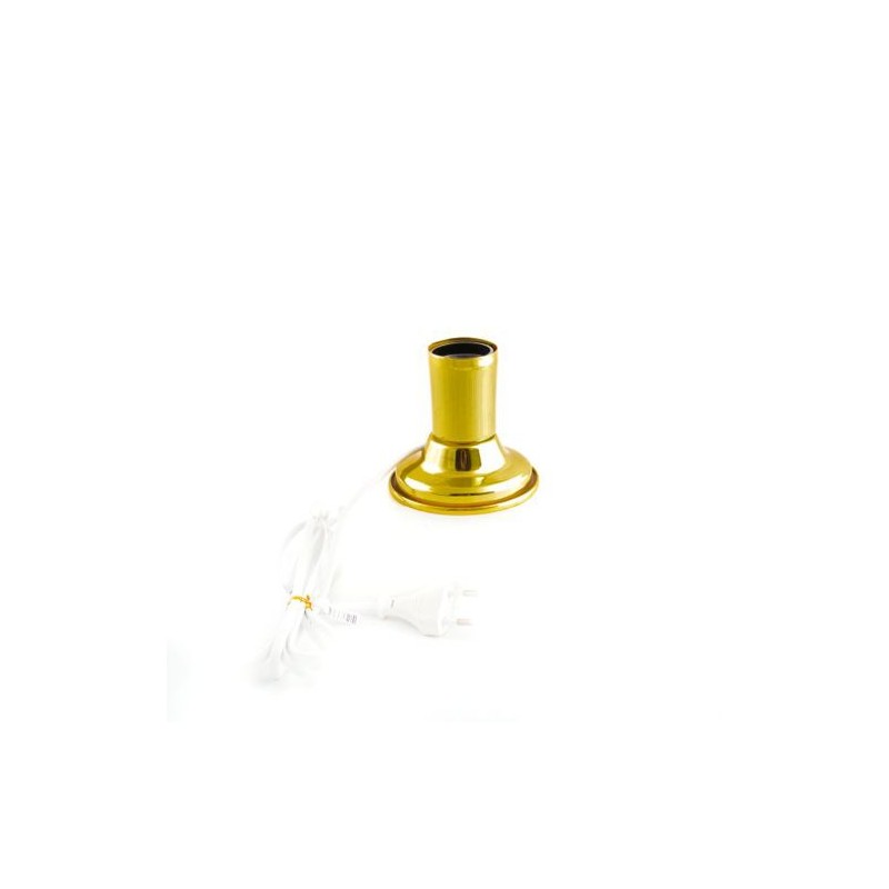 Gouden ondersteuning voor lamp. Socket E27. 220v