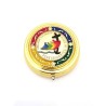 2025 Jubilee Rosary Box 2025 Golden Metal Geëmailleerde kleur D: 4,6cm