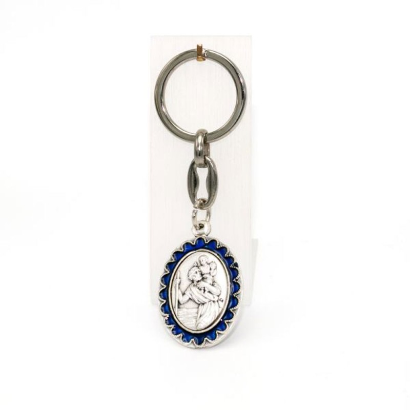 Sleutelhanger van Sint-Christophe Metal en Email