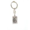 Sleutelhanger van St Christophe en ND van Lourdes Metal