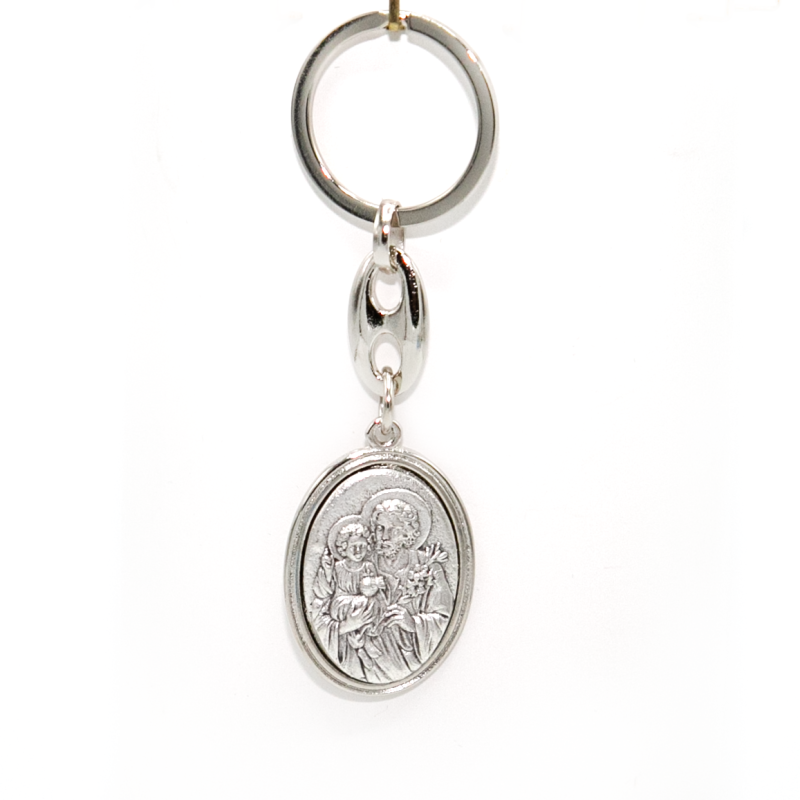 St. Joseph Metal Sleutelhanger. 40 mm
