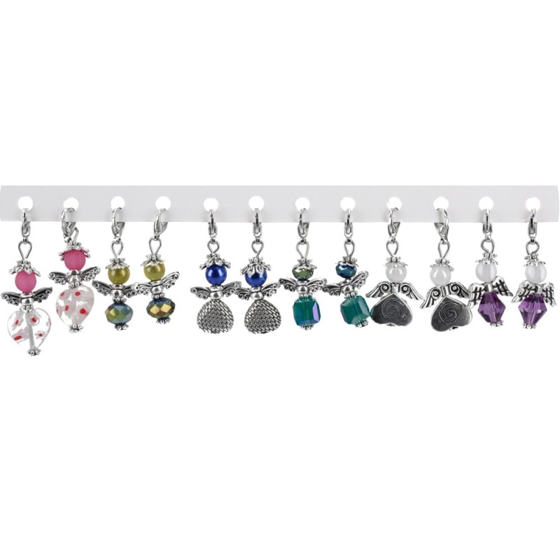 Pearl Pearl Tube Angel met Pearl Pearl met sjabloon en kleur ezel 