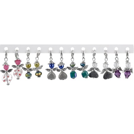 Pearl Pearl Tube Angel met Pearl Pearl met sjabloon en kleur ezel 