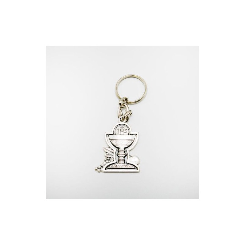 Porte-clés calice en métal. 4 cm
