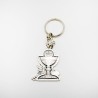 Porte-clés calice en métal. 4 cm