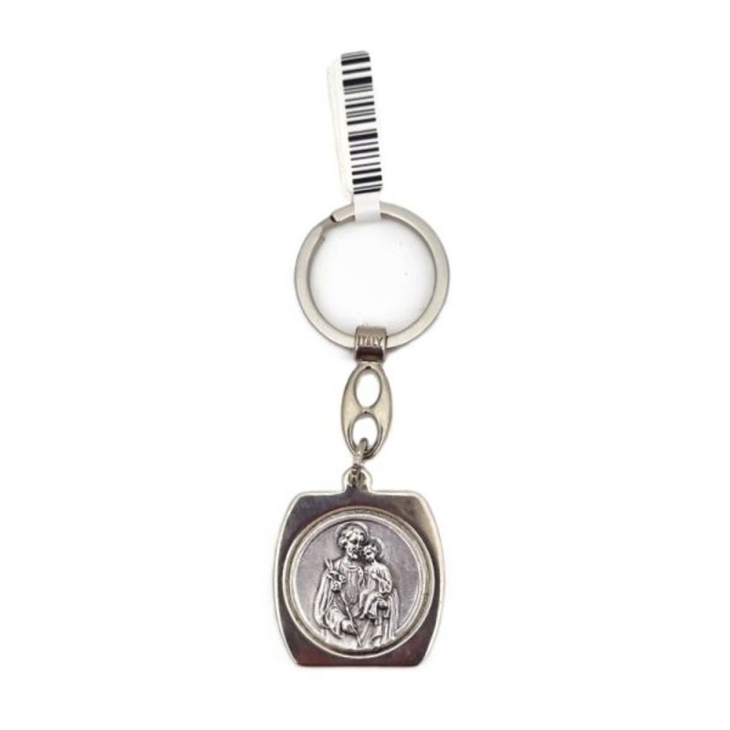 Porte-clés de Saint Joseph métal