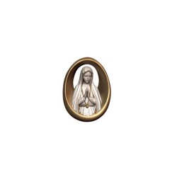 Porte-clés relief ND de Fatima 5cm bois