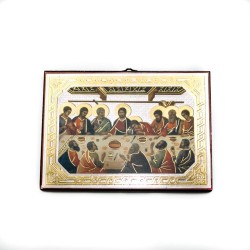 Gouden en zilvergewalst pictogram. 10/15 cm. Verkrijgbaar met verschillende representaties