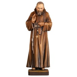 Houten beeld van Padre Pio 20 cm