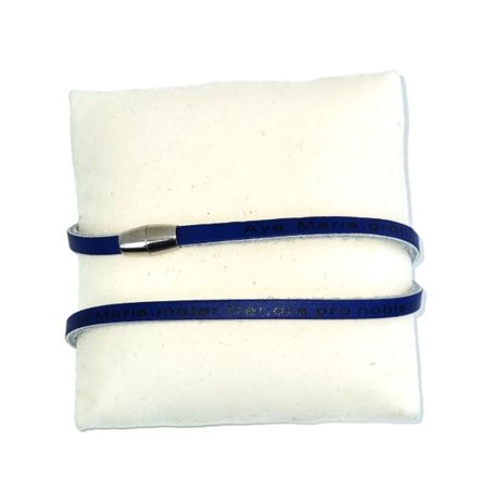 Lederen armband met registratie 