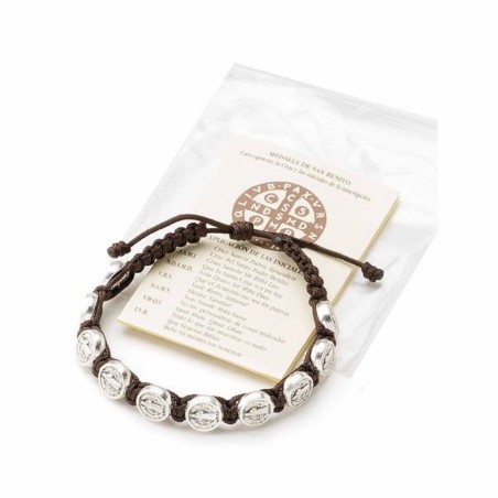 BRACELET AVEC MEDAILLE SAINT BENOIT