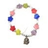 Bracelet élastique avec des étoiles multicolores