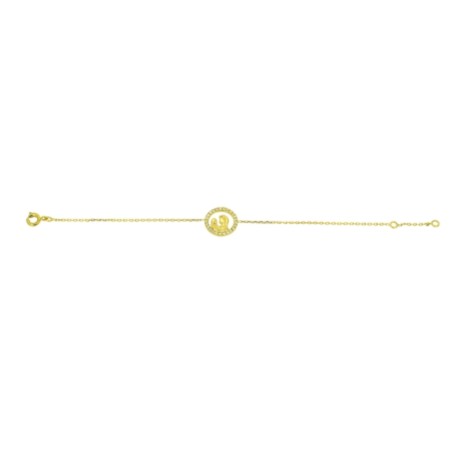 Bracelet Plaqué Or Vierge Enfant