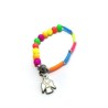 Bracelet élastique perle fluo