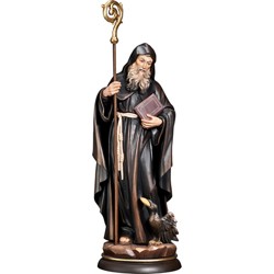 St. Benedictusbeeld 32 cm in esdoornhout