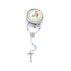 2025 Jubilee Rosary Black Glass Pearl 6mm Model zonder doos