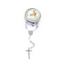 2025 Jubilee Rosary Black Glass Pearl 6mm Model zonder doos