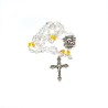 Chapelet de l'Année de la Foi en semi cristal. en allemand. perles de 7 mm