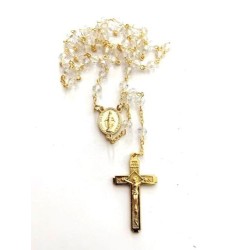 Chapelet en cristal AB doré
