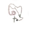 Chapelet de la Miraculeuse en cristal rose