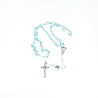 Chapelet de la Miraculeuse en cristal bleu azur