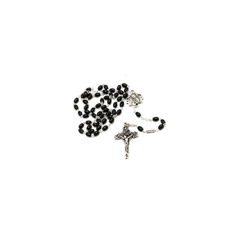 Black Bohemian Crystal Banner Rozenkrans