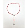 CHAPELET EN VERRE ROUGE