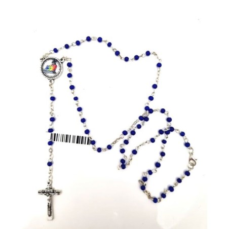 Rozenkrans van het Jubileum 2025 Pearl Glass Blue 3mm 