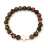  Elastische armband 8mm mineraal Pierre - Unakiet