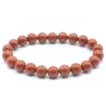 Bracelet élastique Perles en Pierres Jaspe rouge 8mm