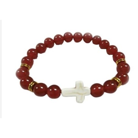   Elastische armband 8mm mineraal Pierre - Cornaline